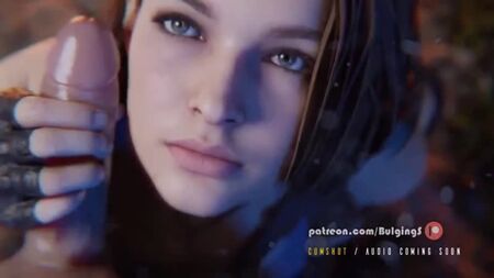 BulgingS Productions: Jill from Resident Evil 3 Remake suck big cock [3D porn, Blowjob, Deep Throat, Handjob, Mult, Hentai]