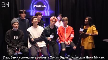 [RUS SUB][07.05.19] BTS Reveal Who They Want to Work With Next @ PopCrush