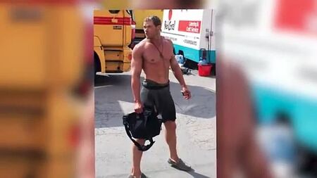 Kellan Lutz Shows Off Toned Bod While Filming Hercules 3D