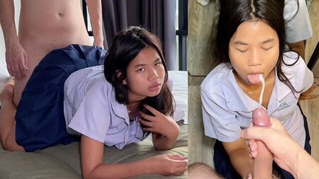18-летняя тайская студентка прогуливает занятия, чтобы заняться сексом