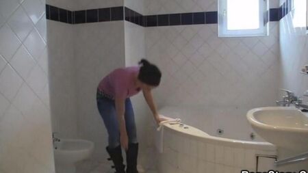 Дикий секс после душа