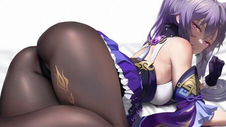 Красавица с фиолетовыми волосами хочет получить хуй