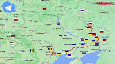 Украина карта боевых действий 2022 на 4 августа - Спецоперация на Украине
