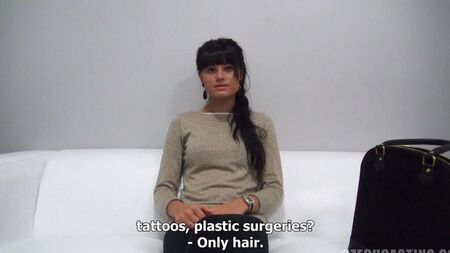 Секс с презервативом на кастинге в Чехии