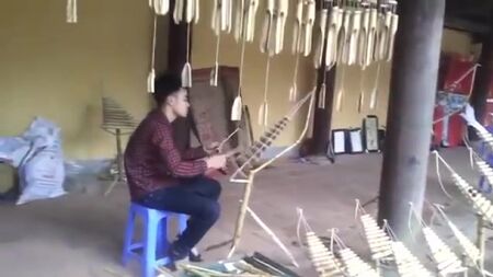 Con Bướm Xuân ngẫu hứng với đàn Trưng