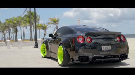 #Liberty Walk Bagged #Nissan #GTR #Black #Edition! (4K) _ XN WORKS