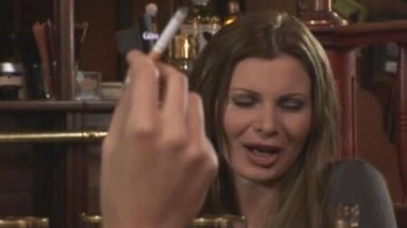 Красотка в чулках дает парню в попку