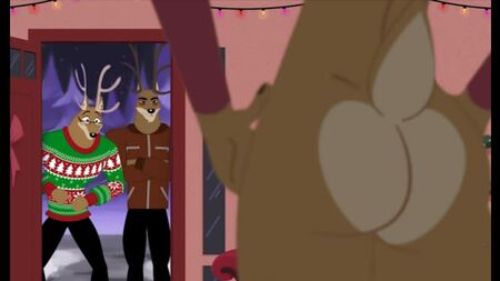 2D Gay Yiff by Nixxxbot Furry Porn Sex E621 Femboy Deer Group