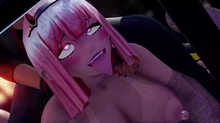 Futanari karaoke in zero two 3