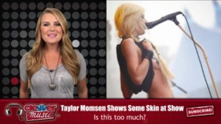 Taylor Momsen Flashes Breasts at Concert