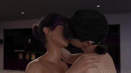 (Sound) Rebecca & Hana futanari on futa [Rikolo;Porn;Hentai;Dickgirl;R34;Sex;Blender;порно;секс;футанари]