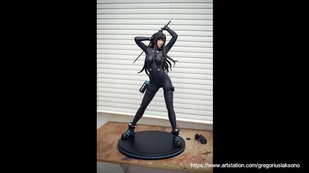 Reika Shimohira Gantz 3d Printed Fan Art Statue